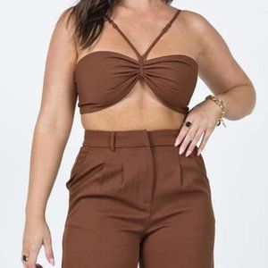 2 piece brown set